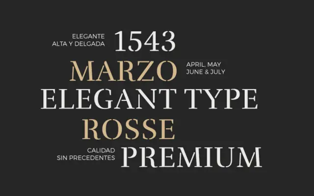 Rufina Stencil specimen from Tipotype