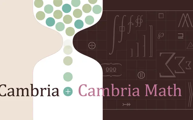 Cambria specimen from Tiro Typeworks