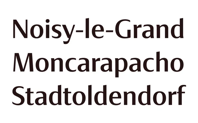 Skeena Display specimen from Tiro Typeworks
