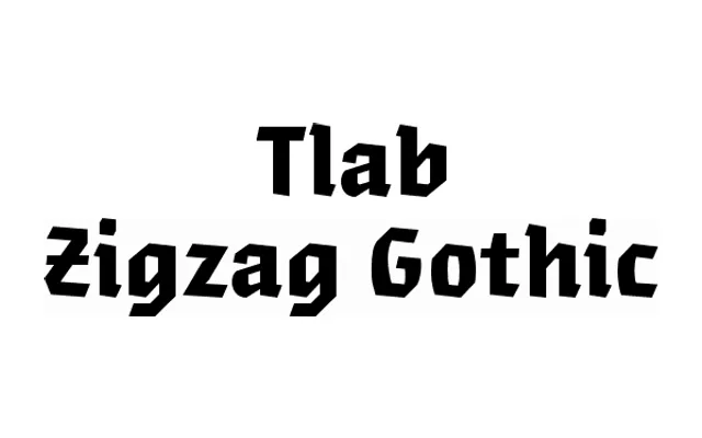Tlab Zigzag Gothic specimen from Tlab