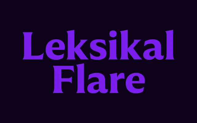 Leksikal Flare specimen from Tokotype