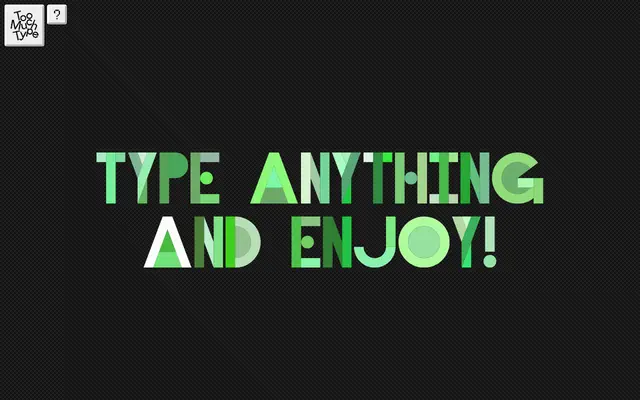 Fun Font specimen from Too Much Type