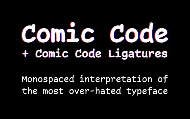 Comic Code specimen from Tosche