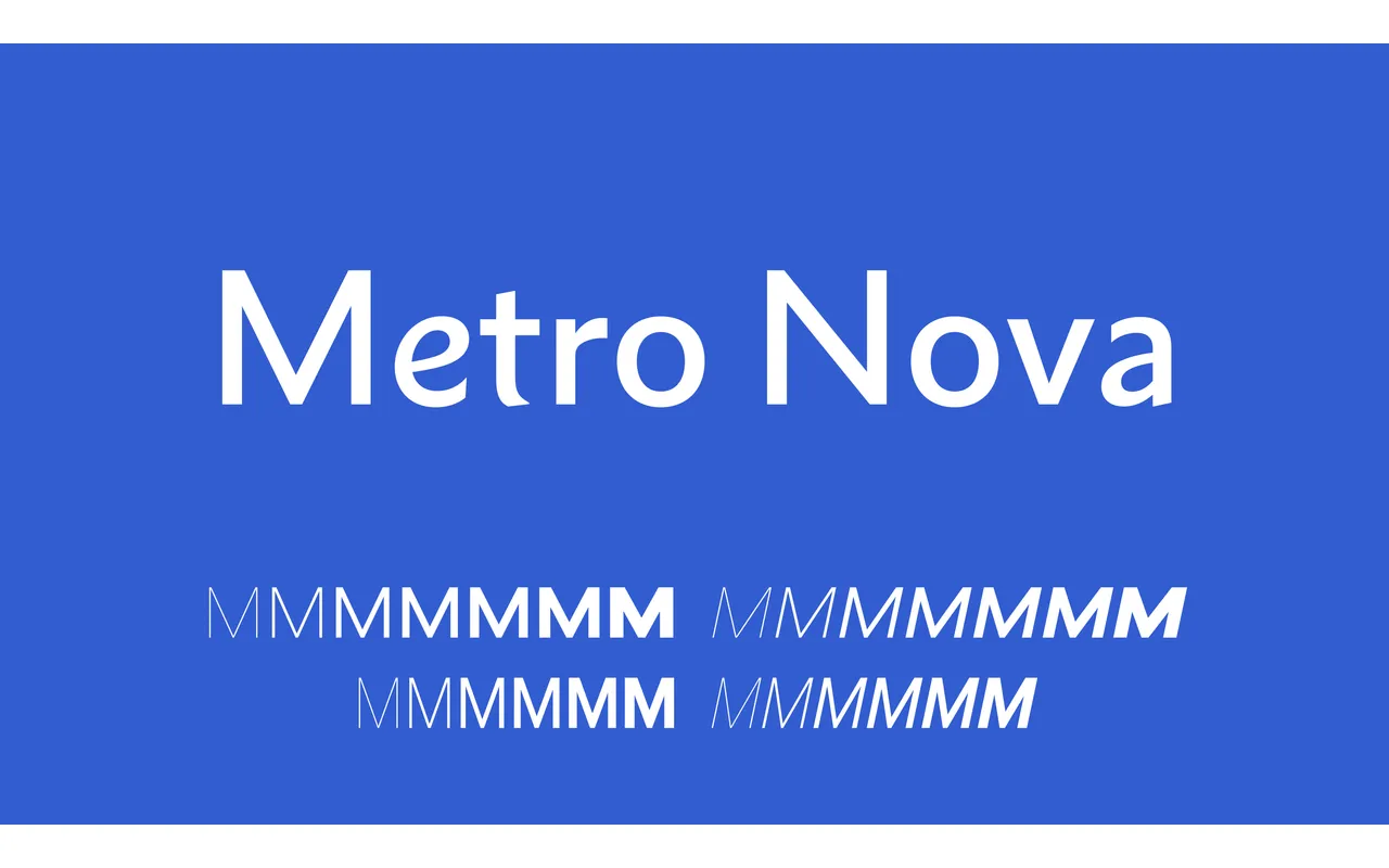 Metro Nova specimen from Tosche