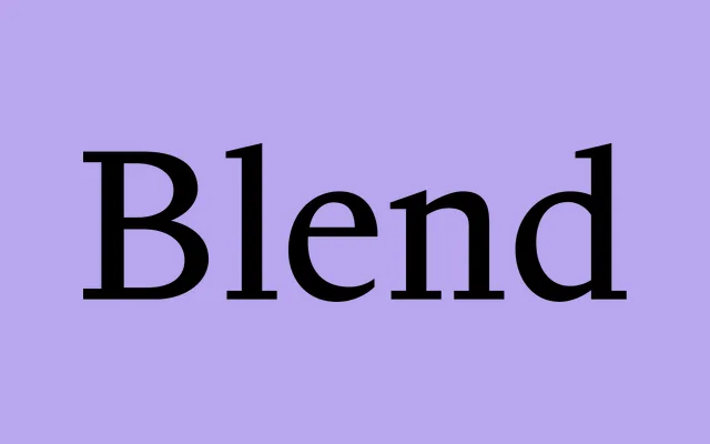 Blend specimen from ToSupply