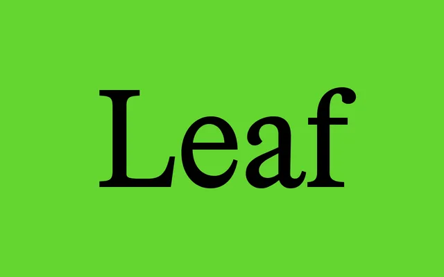 Leaf specimen from ToSupply