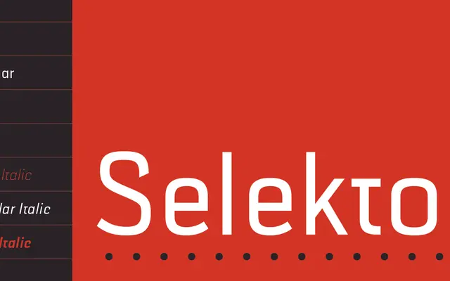 Selektor specimen from Tour de Force