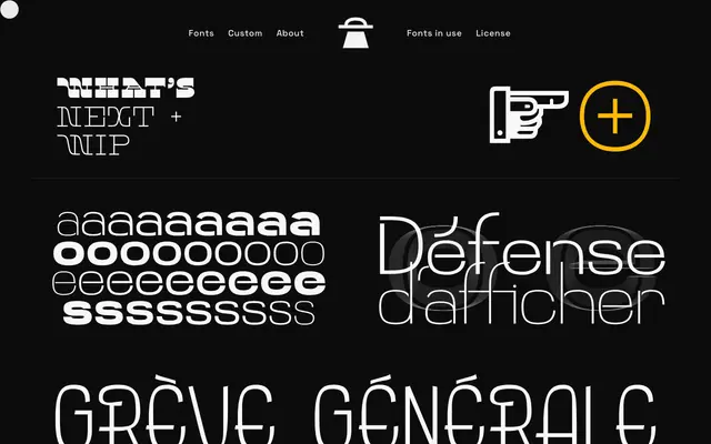 What's Next specimen from Troisième Type