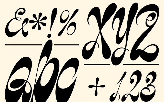 Alkaline Script specimen from Tropical Type