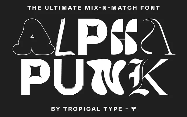 Alpha Punk specimen from Tropical Type