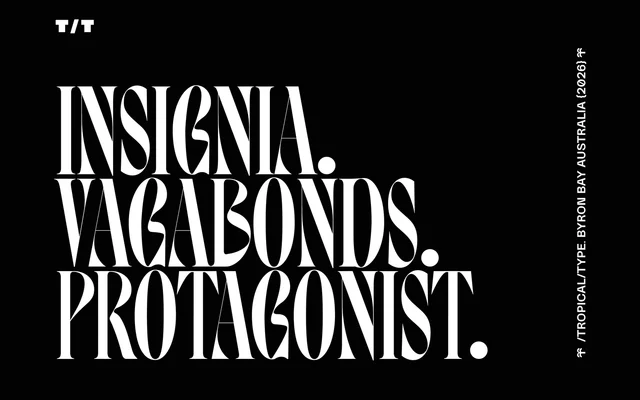 Insignia Serif specimen from Tropical Type