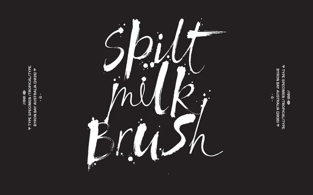 Spilt Milk specimen from Tropical Type