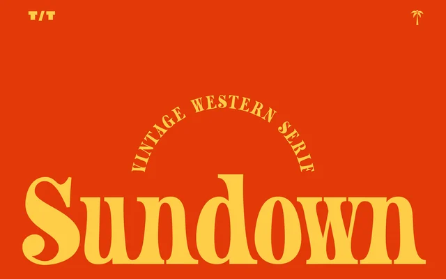 Sundown Serif specimen from Tropical Type