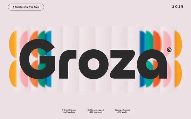 TRT Groza specimen from TrueType