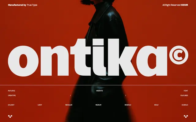 TRT Ontika specimen from TrueType