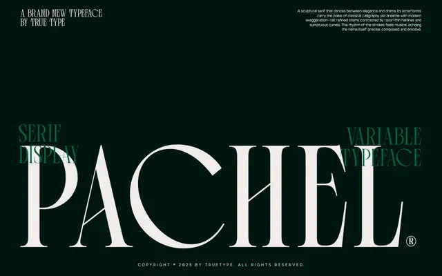TRT Pachel specimen from TrueType