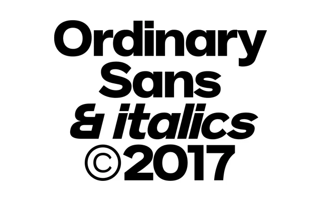 Ordinary Sans specimen from Trulytype