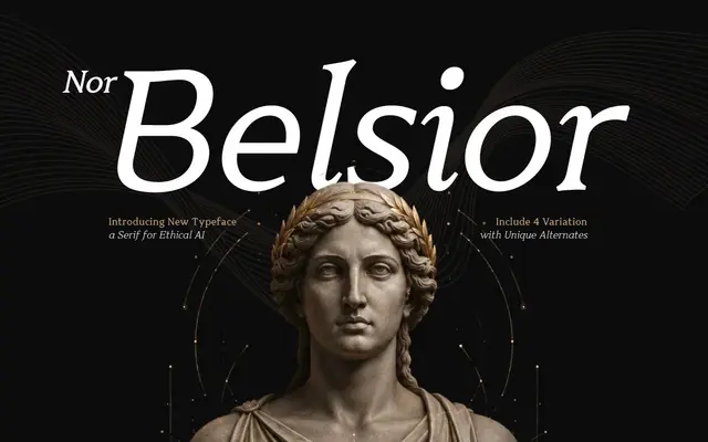 Nor Belsior – Ethical AI Serif specimen from Twinletter