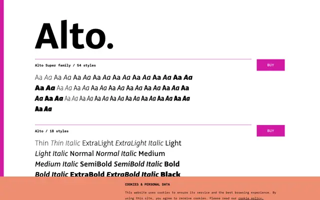 Alto specimen from TYPE BY