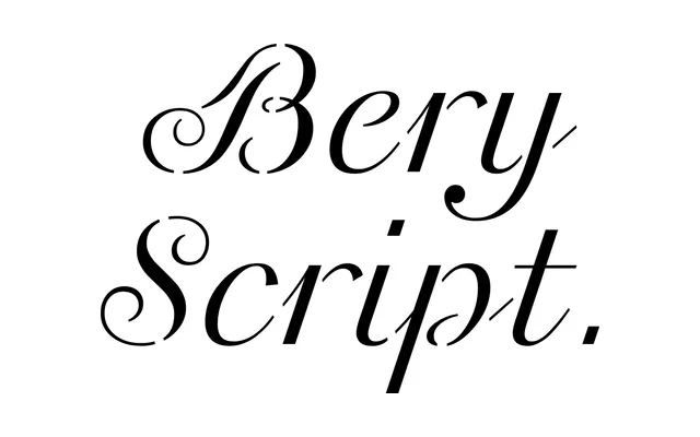 Bery Script specimen from TYPE BY