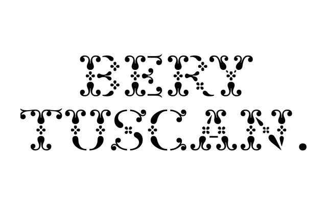 Bery Tuscan specimen from TYPE BY
