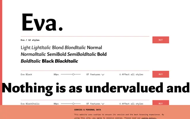 Eva specimen from TYPE BY