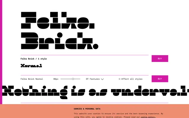 Felka Brick specimen from TYPE BY