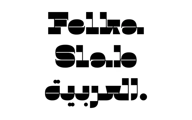 Felka Slab Arabic specimen from TYPE BY