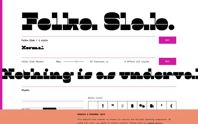 Felka Slab specimen from TYPE BY
