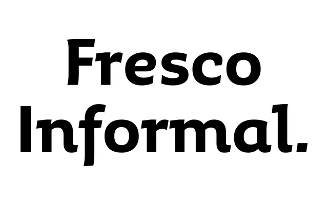 Fresco Informal specimen from TYPE BY