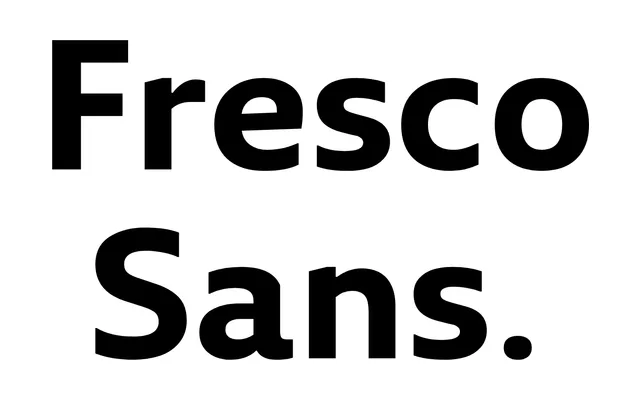 Fresco Sans specimen from TYPE BY