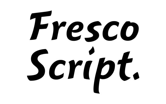 Fresco Script specimen from TYPE BY