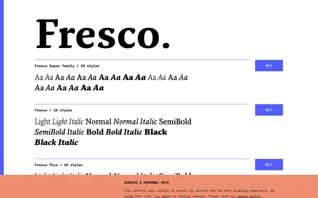 Fresco specimen from TYPE BY