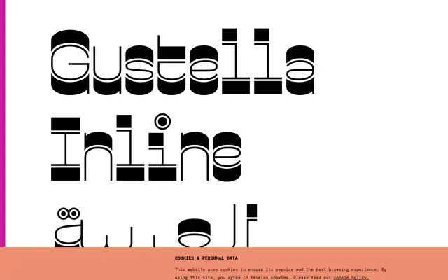 Gustella Inline Arabic specimen from TYPE BY