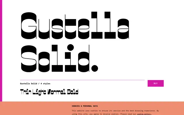 Gustella Solid specimen from TYPE BY