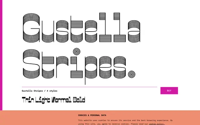 Gustella Stripes specimen from TYPE BY