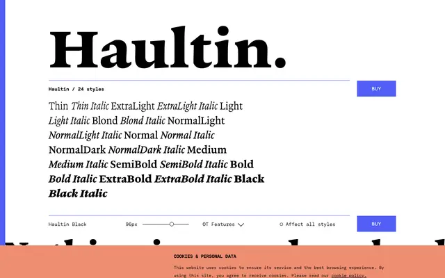 Haultin specimen from TYPE BY