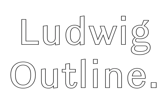 Ludwig Outline specimen from TYPE BY