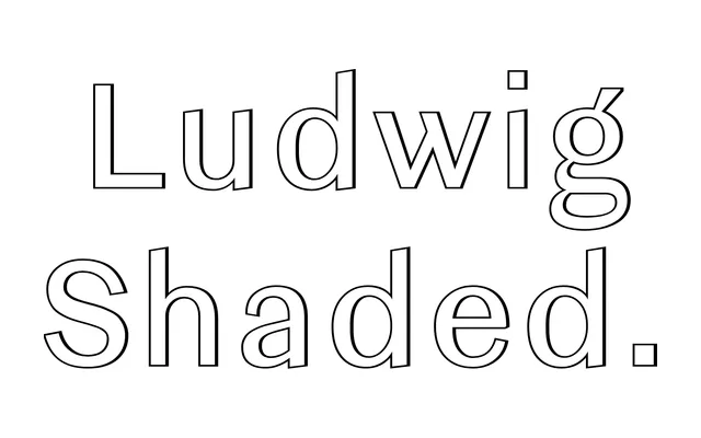 Ludwig Shaded specimen from TYPE BY