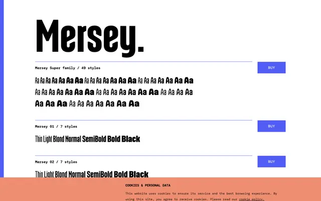 Mersey specimen from TYPE BY