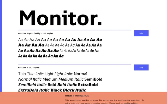 Monitor specimen from TYPE BY