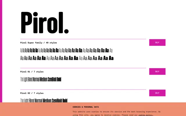 Pirol specimen from TYPE BY