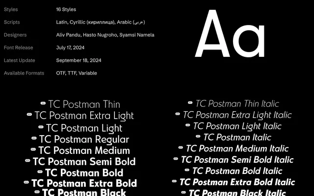 TC Postman specimen from Type Colony