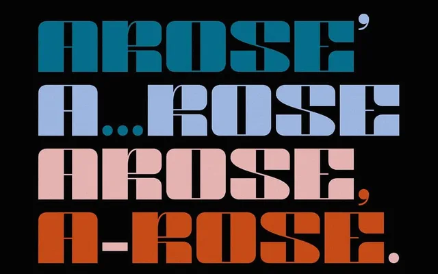 Arose (Free) specimen from Type Department