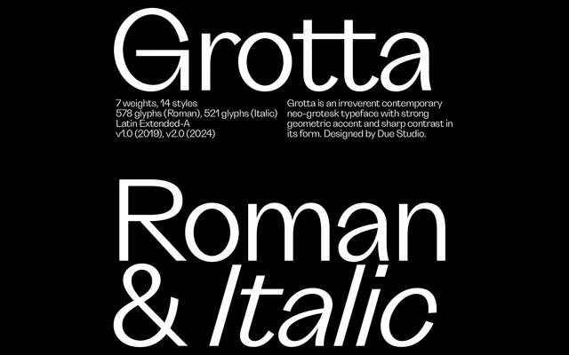 Grotta specimen from Type Department