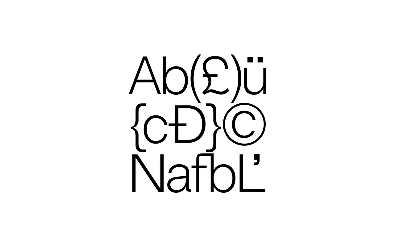 Non Natural Grotesk specimen from Type Department