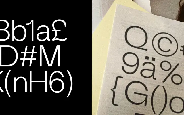 Non Natural Grotesk specimen from Type Department