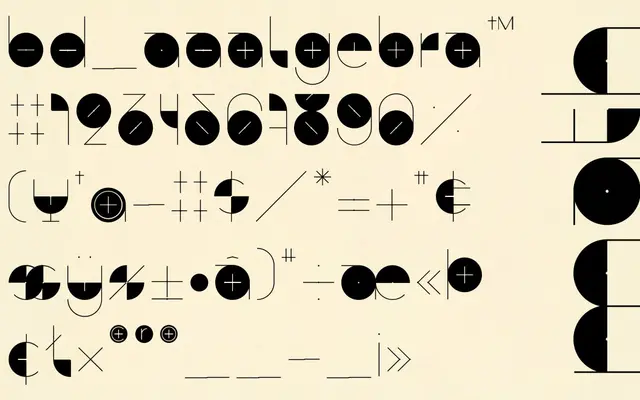 BD Algebra specimen from Type Different