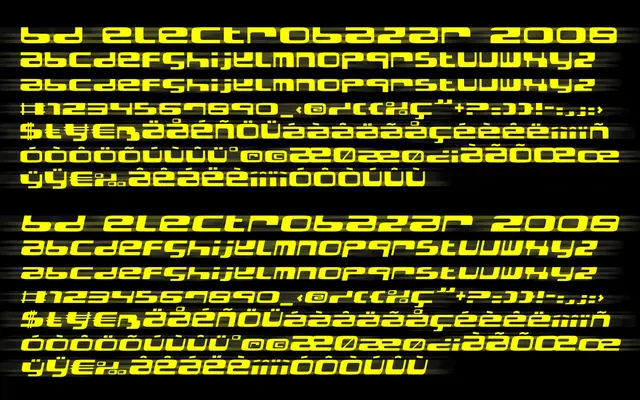 BD Electrobazar 2008 specimen from Type Different