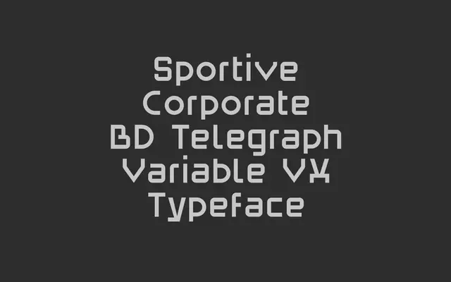 BD Telegraph specimen from Type Different